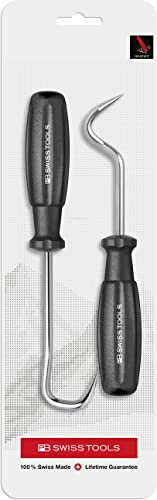 PB Swiss Tools Schlauchlöse Werkzeug Set PB 7674-100% Swiss Made - 2-teiliges Haken Werkzeug Set zur Demontage von Kühlerschläuchen, Anschlussstutzen