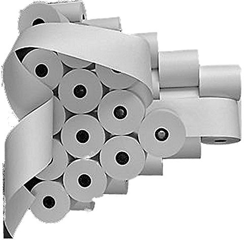 Farbbandfabrik Original 40 stück Thermorollen -80/80m/12 - für Epson TM-T88 Thermopapier weiß