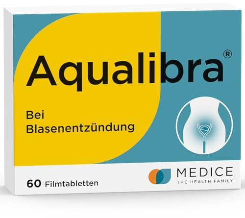 Aqualibra 60 Filmtabletten - bei Blasenentzündung & Harnwegsinfektion - ohne Antibiotika - pflanzlich - ab 12 Jahre