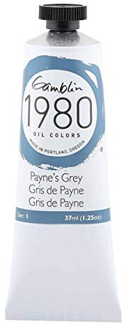 Gamblin 1980 - Oelfarbe - Payne's Grau - 37 ml