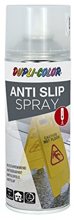 DUPLI-COLOR ANTI SLIP SPRAY Transparent 400 ml – Antirutsch Sprühlack | Rutschhemmender Schutz auf Beton, Holz, Fliesen, Metall & Linoleum – einfache Anwendung dank Überkopf-Ventil