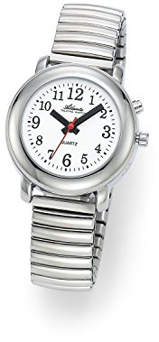 Atlanta Sprechende Armbanduhr mit Zeitansage für Damen Silber 8915-19