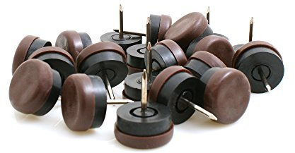 Design61 20 Möbelgleiter Stuhlgleiter Stuhlbeingleiter Gleiter Bodenschutz ⌀20 mm mit Nagel