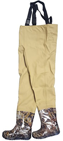 Barnvagn beige 32/33 mattbyxa barn wathose fiskehose lekbyxor