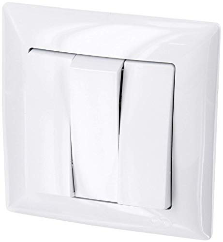 HAVA Interrupteur triple encastré, série G1, blanc pur, tout-en-un, rocker, manuel