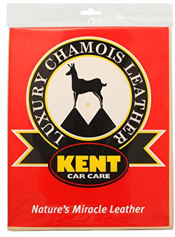 Kent Car Care Genuine Chamois Leather in Polybag 4 Sq Ft