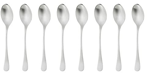 Robert Welch Radford Satin Small Espresso Spoon Set of 8. Made from Stainless Steel. Dishwasher Safe.