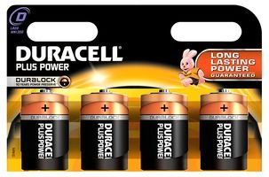 Dynamic Power Duracell – 5000394019201 – batterie, Plus de puissance, D, Duralock – Lot de 4