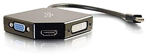 C2G Cavi per andare Cables to Go Mini DisplayPort a HDMI, VGA o DVI adattatore convertitore, nero (54341)