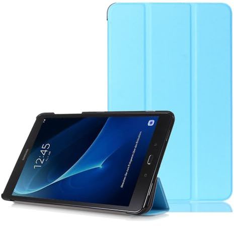 Galaxy Tab A6 10.1 Zoll Schutzhülle,PU Leder Smart Case Flip Cover für Samsung Galaxy Tab A 10.1 Zoll Wi-Fi/ LTE (2016) SM-T580N/SM-T585N Tablet Schutzhülle Etui Tasche mit Support-Funktion,Hellblau