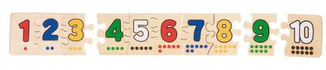 Goki WB013 - Puzzle - Zahlen 1-10
