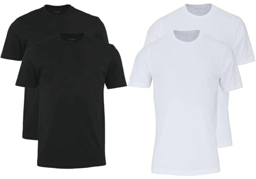OLYMP T-Shirt Doppelpack Rundhals weiß