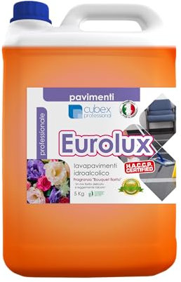 cubex professional EUROLUX Detergente lavapavimenti idroalcolico profumato 5 kg