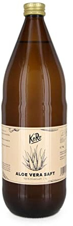 KoRo - Bio Aloe Vera Direktsaft 1 Liter - 100% Aloe Vera-Saft in der Glasflasche - Naturbelassen und ohne Zucker