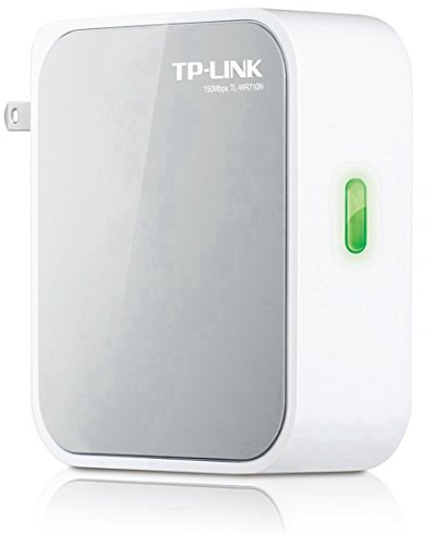 TP-LINK TL-WR710N 150Mbps Wireless N Mini Pocket Router, Repeater, Client, 2 LAN Ports, USB Port for Phone Charging and Storage