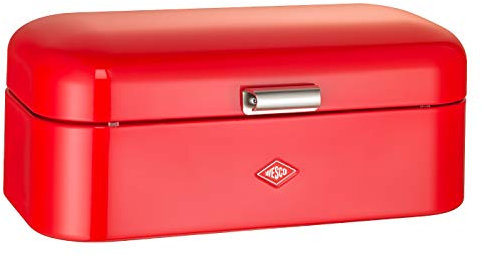Wesco 235 201 Grandy Brotkasten rot 22x42x17cm (L/B/H), Edelstahl