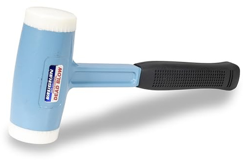 VAUGHAN Dead Blow Hammer, 0.5 Lbs, Includes Two Soft Faces, Steel Filled, DB150, VN58512