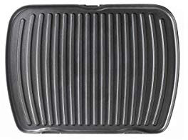 Lagrange 010322 - Piastra per cucinare panini/carne, in ghisa d’alluminio, 25 cm
