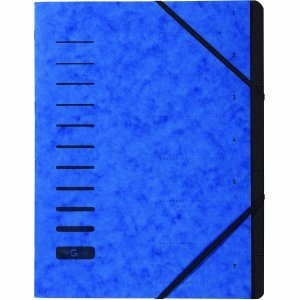 Pagna Ordnungsmappe 7 Fächer blau