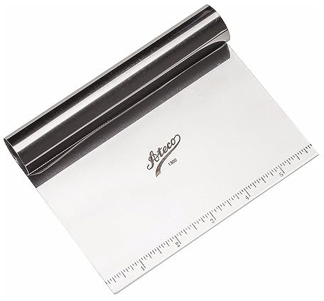 Ateco Stainless Handle Bench Scraper, 5.9-Inches by 3-Inches, Stainless Steel