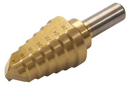 Silverline 763594 Titanbeschichteter HSS-Stufenbohrer 14–26 mm
