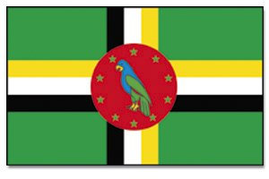 Dominica Flagge Fahne 90 * 150 cm