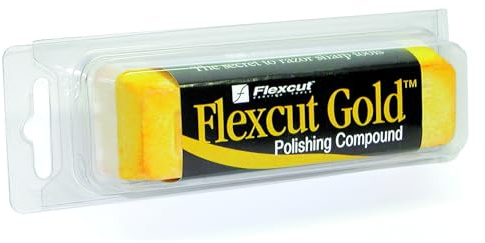 Flexcut Wood Carving Tools | Flexcut Gold Polishing Compound for Knife Blades | Buffing Compound for Knife Polishing| 6oz Bar | PW11 | Made in The U.S.A.