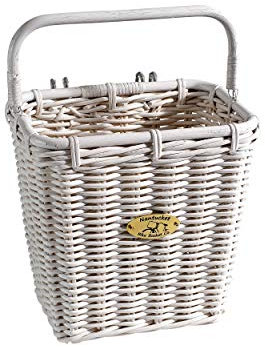 Nantucket Bike Basket Co. Cruiser cykelkorg med krokar, vit