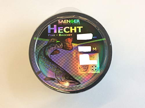 Specitec Hecht Schnur 0,30mm - Farbe: Light Green Transparent - Angelschnur monofil Zielfischschnur | Monofile High-Tech-Zielfischschnur aus japanischen Rohstoffen – hohe Knotenfestigkeit, auf Zielfisch abgestimmt