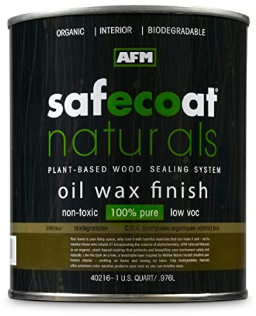 Afm Safecoat Naturals Oil Wax Finish, Clear Gallon Can 1/Case