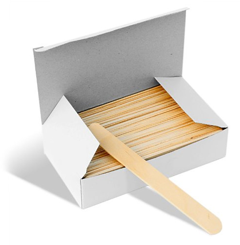 x100 Deo Wooden Waxing Spatulas