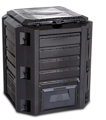 Composter, 380 litri, colore: Nero