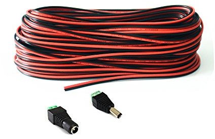 20m 2 Pin LED Streifen Verlängerungskabel LED Strip Anschlusskabel LED Verbinder für SMD 3528 2835 5050 5630 einfarbige LED Streifen und andere DC 12V,24V LED Beleuchtung