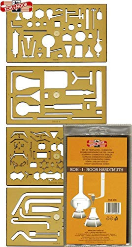 KOH-I-NOOR 750076 Schablone Chemie - 4er Set