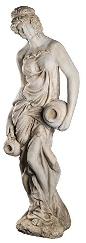 Väderbeständig jättestor XXL tung (18 kg) staty antik vattendagare 118 cm hög SYL-A 14017 trädgårdsfigur, dekorativ figur, staty, mytologi, figur, byster, dekorationsfigur skulptur