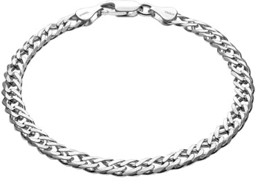 STERLL Herren Silber-Armband, Sterling-Silber 925, ideal als Geschenk für Mann oder Freund, Geschenk-Set