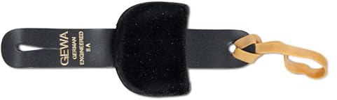 GEWA cuscino per spalla Modello IIA - Piccolo - confortevole imbottitura per spalla per violino 1/2-1/8 - Inserto in gommapiuma elastica - Dimensioni: 4 x 5,5 cm - Spessore: 2 cm – nero