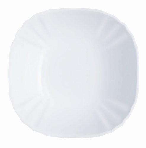 Luminarc Lotusia 9201372 Set of 6 Flat Opal Plates, Multi-Colour