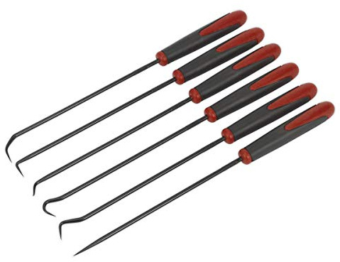 SEALEY ak5215 Pick & Crochet Set 6 Extra Long