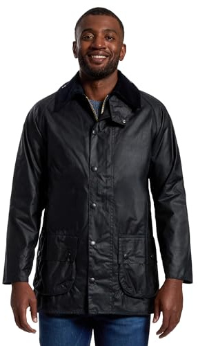 Barbour Beaufort vaxjacka för män, Marinblått Xsp, 44