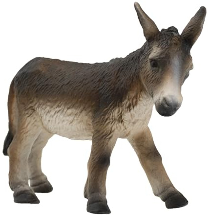 Bullyland 62509 - Spielfigur Esel, ca. 10,5 cm große Tierfigur, detailgetreu, PVC-frei, ideal als kleines Geschenk für Kinder ab 3 Jahren