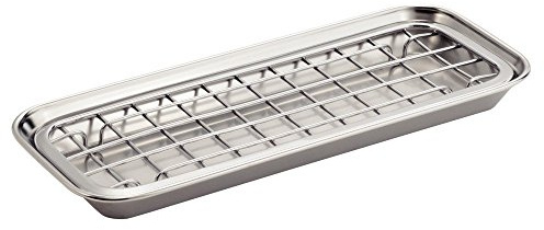 iDesign 73032EU Gia 2-teilige Schwammablage, edelstahl-poliert