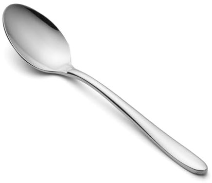 Arcos Serie Berlin, Cucchiaino Moka Cucchiaio Tavola, Monoblocco Unipezzo Acciaio Inossidabile 18/10 e 115 mm, Colore Argento