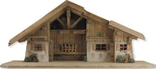 Unbekannt Stall, Krippenstall, B 90cm, T 40cm, H 38cm