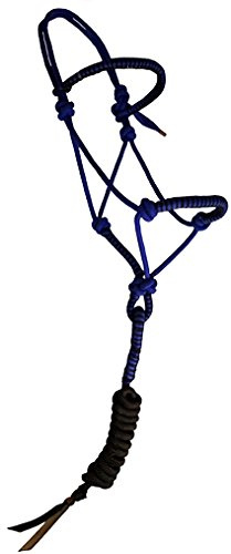 Knotenhalfter Fashion, mit Strick Full royalblau-schwarz