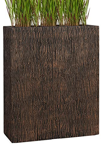 Pflanzwerk® Pflanzkübel Divider Wood Braun 92x80x30cm *Frostbeständig* *UV-Schutz* *Qualitätsware*