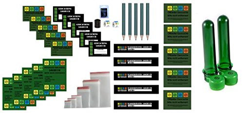 41 Teile Regular Refill Set - Logbücher und Aufkleber - Wartungsset Maintenance Kit Geocaching Petling Logbücher Filmdosen Micro Nano, Cache Container, Cache versteck,