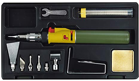 Proxxon 28144 MICROFLAM Gaslötset MGS zum Hartlöten von filigranen Teilen max. 1.300° Celsius Flammtemperatur