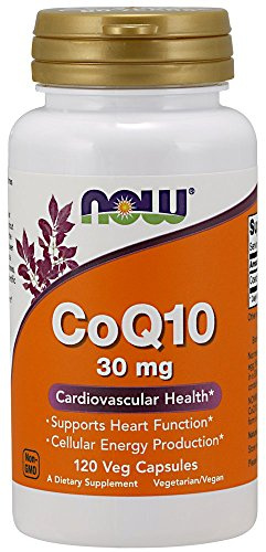 Now 30 mg Coq10 120 Gélules de Légumes