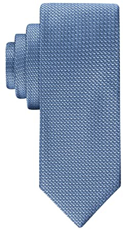 Calvin Klein Men's HC Modern Gingham Tie, Sky Blue, Regular